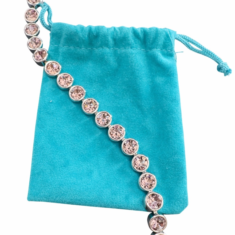 Touchstone by Swarovski Pink Crystal Tennis Bracelet